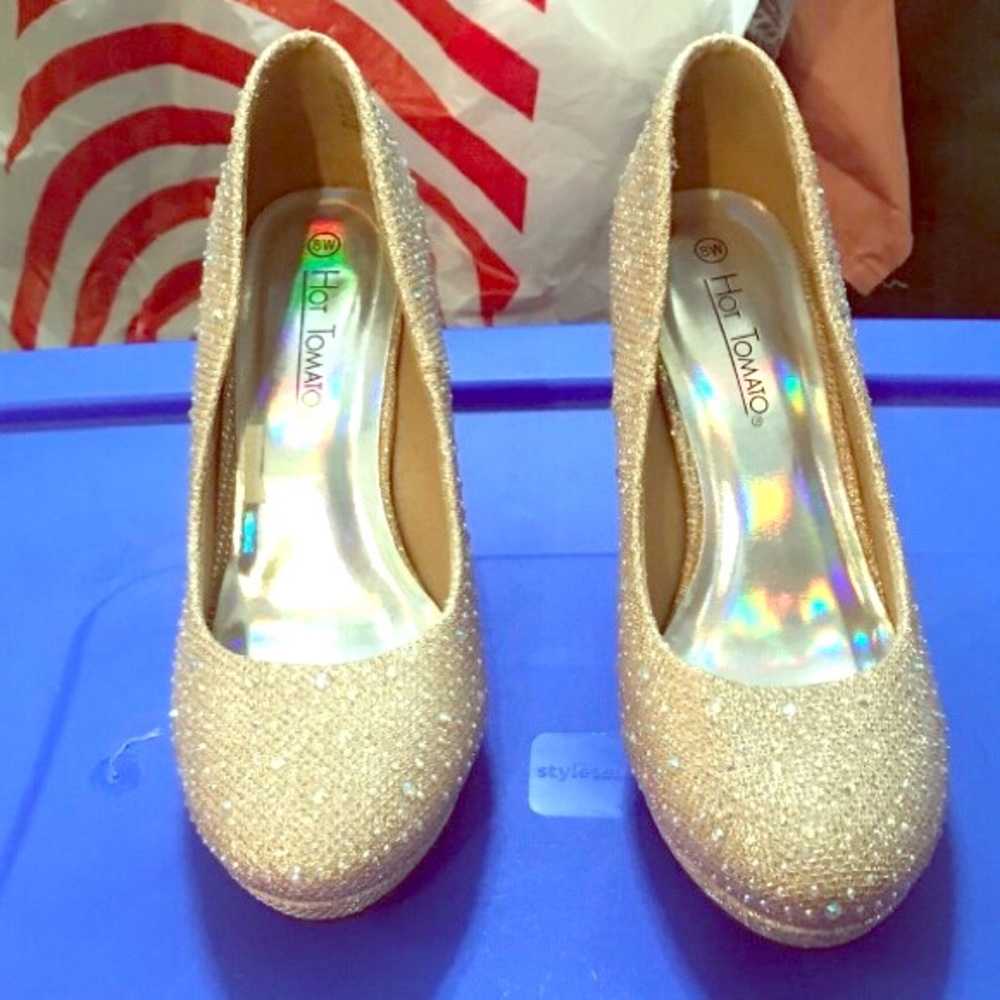 New Bling Studded Heels